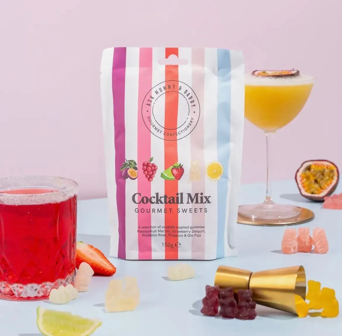 Ask Mummy & Daddy Cocktail Mix Share Bag  Gummies 150g