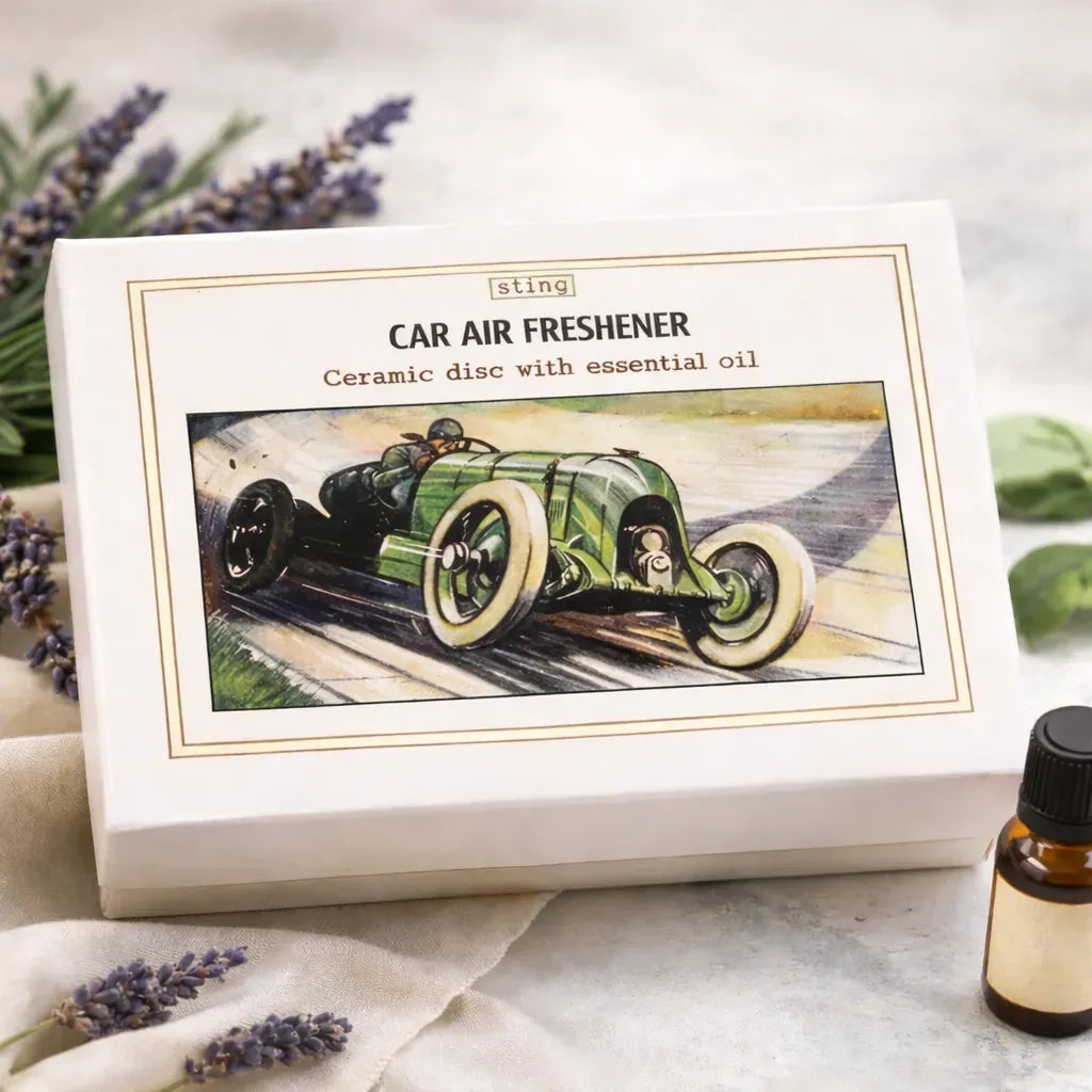 Ceramic Car Diffuser & Energising Essential Oil