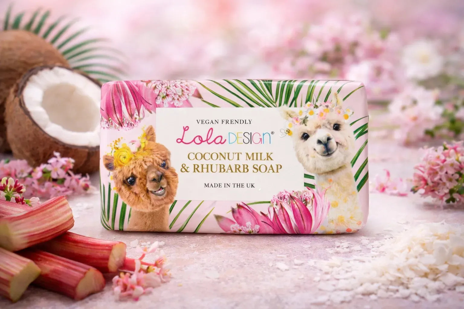 Coconut Milk & Rhubarb - Alpacas Soap