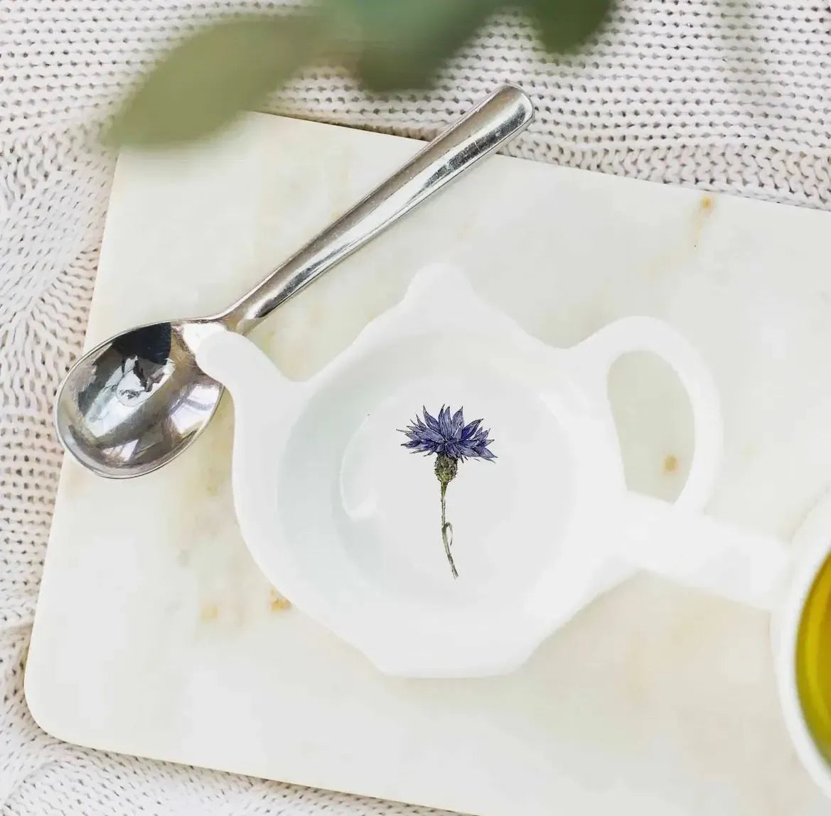 Cornflower Tea Tidy in a Gift Box