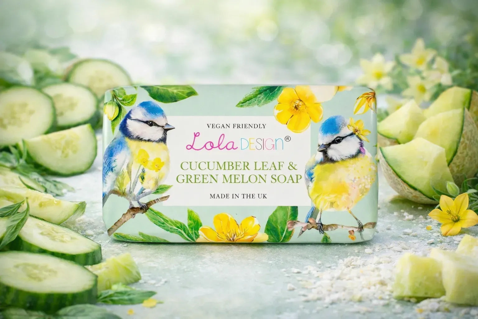 Cucumber Leaf & Green Melon - Blue Tits Soap