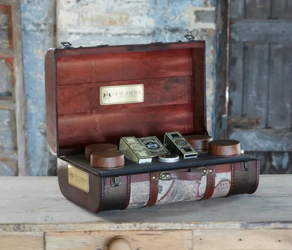 Dear Barber Vintage Luxury Wooden Male Grooming Case