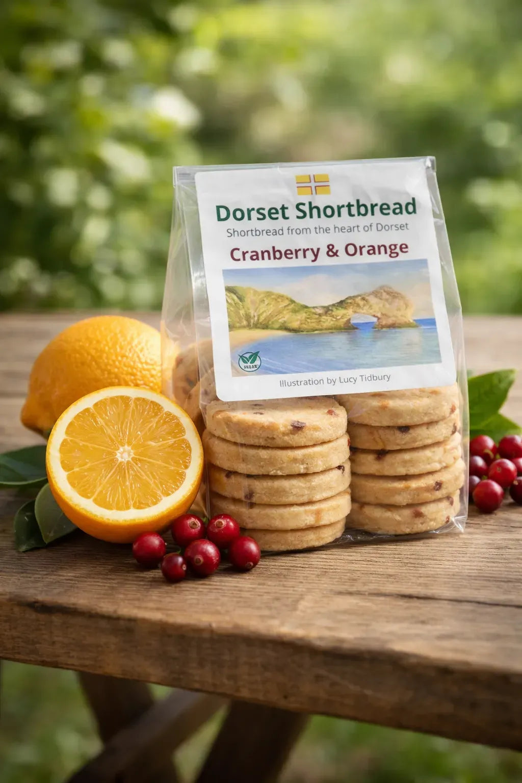 Dorset Cranberry & Orange Shortbread