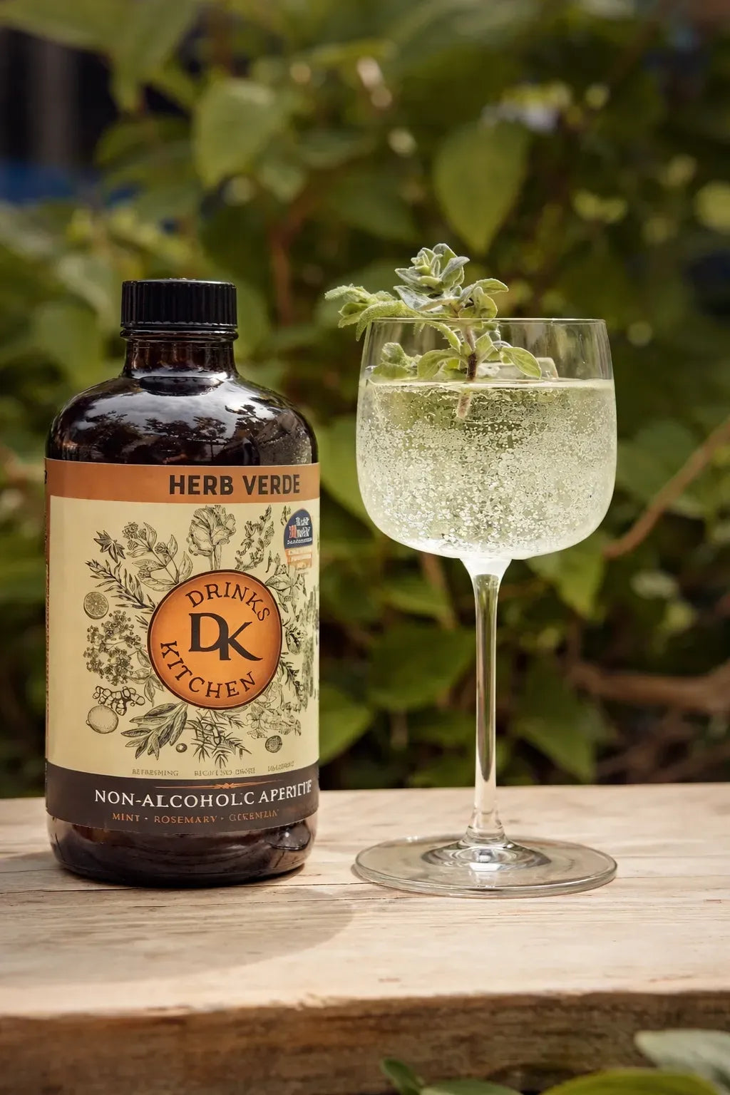Drinks Kitchen Botanical Non Alcoholic Aperitif Herb Verde 475ml