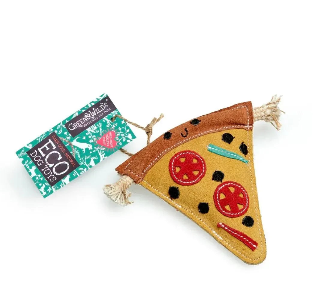 Green & Wilds Pepe Le Pizza Eco Dog Toy