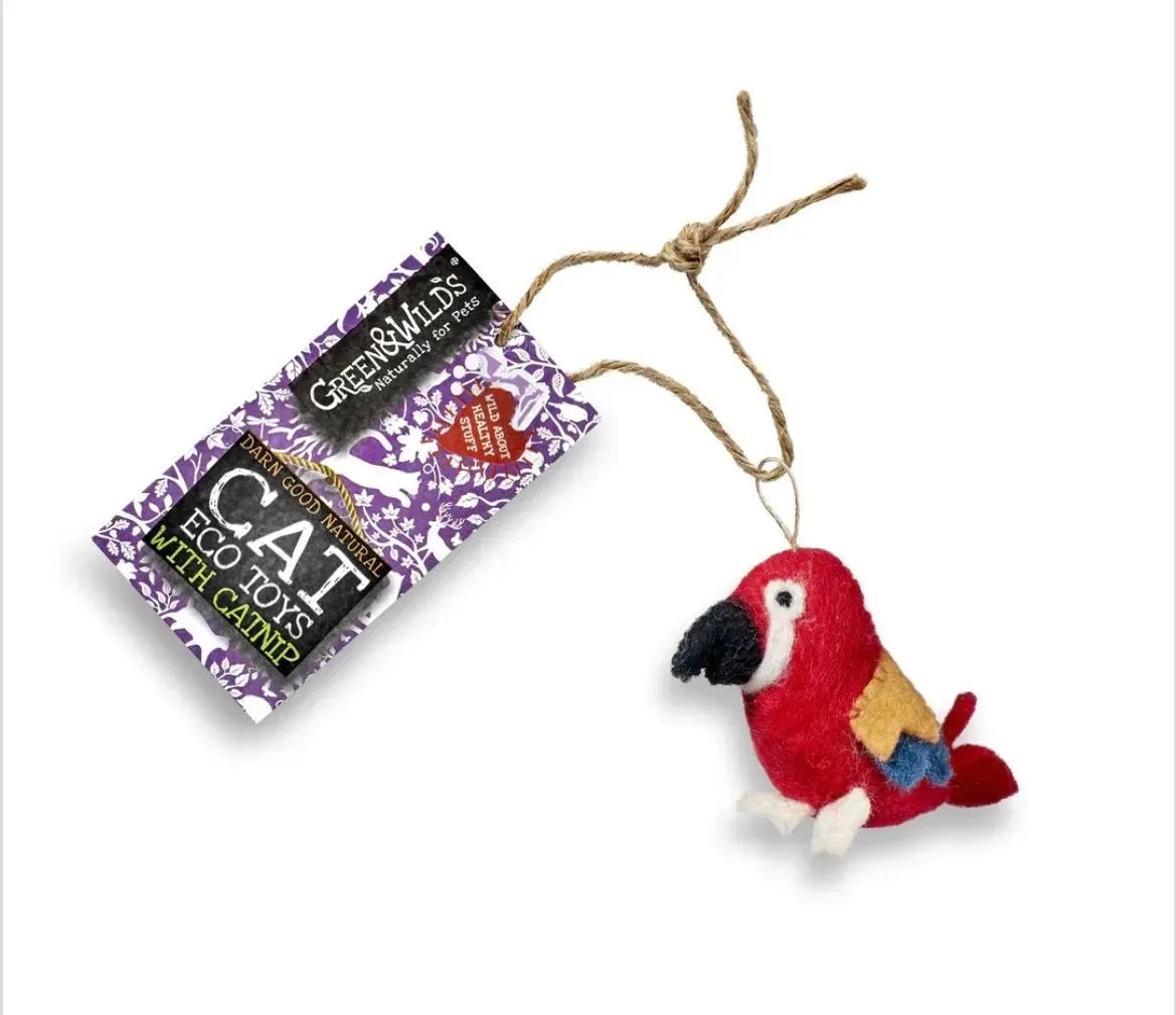 Green & Wilds Polly Parrot Eco Cat Toy