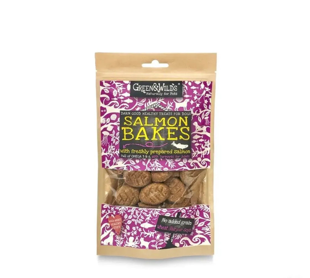 Green & Wilds Salmon Bakes Dog Treats 150g
