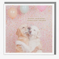 Hugging Dogs - Friend Birthday Card