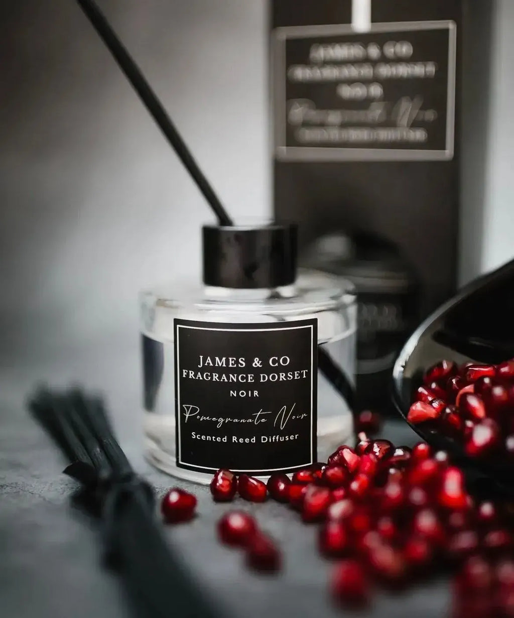 James & Co Pomegranate Noir Reed Diffuser Gift Set