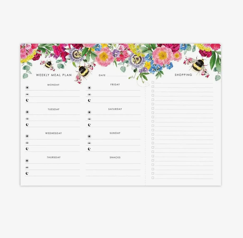 Magnetic Bee Meal Planner & Shopping List
