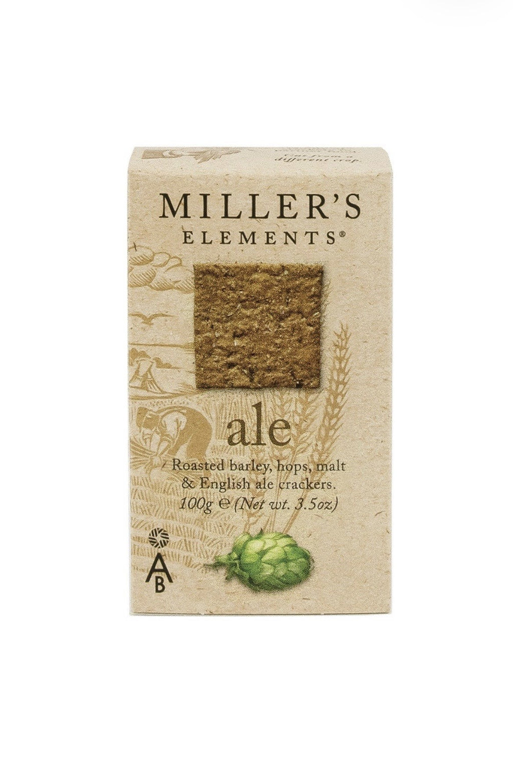 Millers Elements Ale Crackers 100g