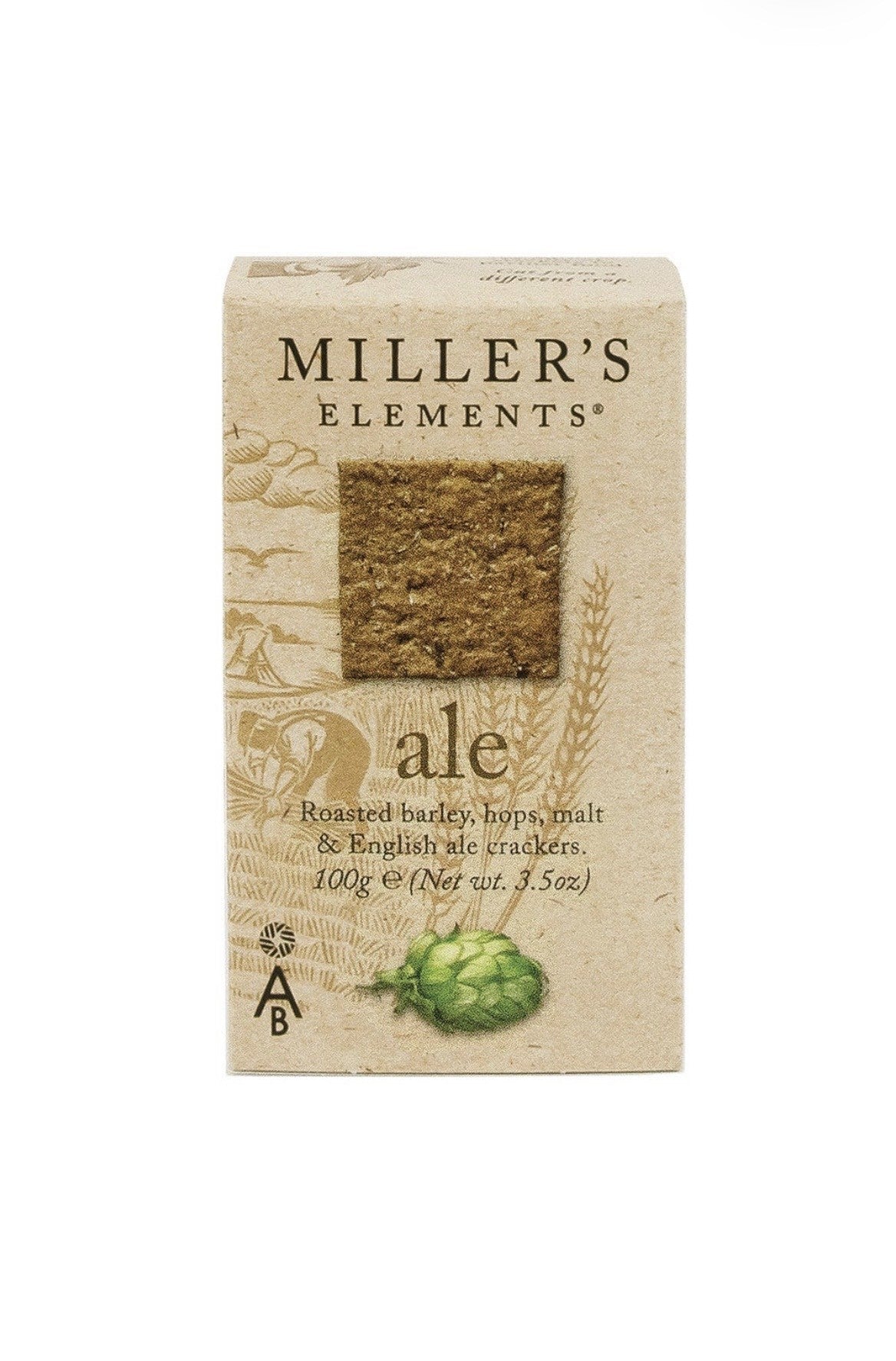 Millers Elements Ale Crackers 100g