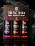 The Cornish Larder Smoke Squad BBQ Hot Sauce Gift Set 3 x 150ml Bottles