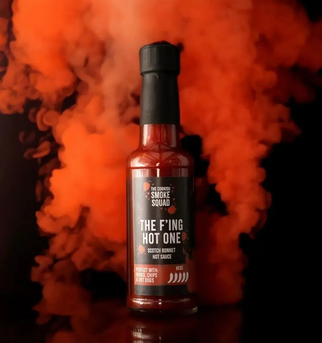 The Cornish Larder Smoke Squad BBQ Hot Sauce Gift Set 3 x 150ml Bottles