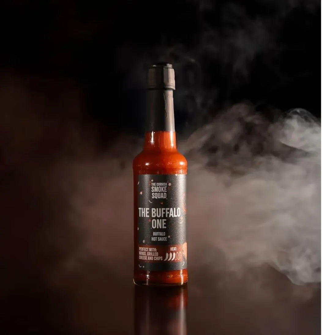 The Cornish Larder Smoke Squad BBQ Hot Sauce Gift Set 3 x 150ml Bottles