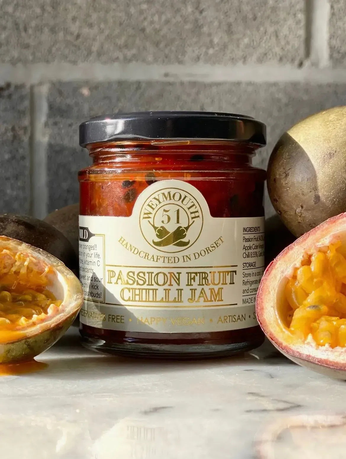 Weymouth 51 Passion Fruit Mild Chilli Jam 190g