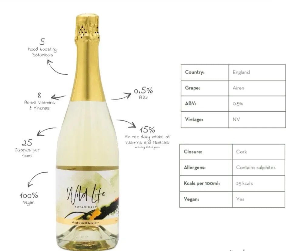 Wildlife Botanicals Nude Low Alcohol Wine 75cl