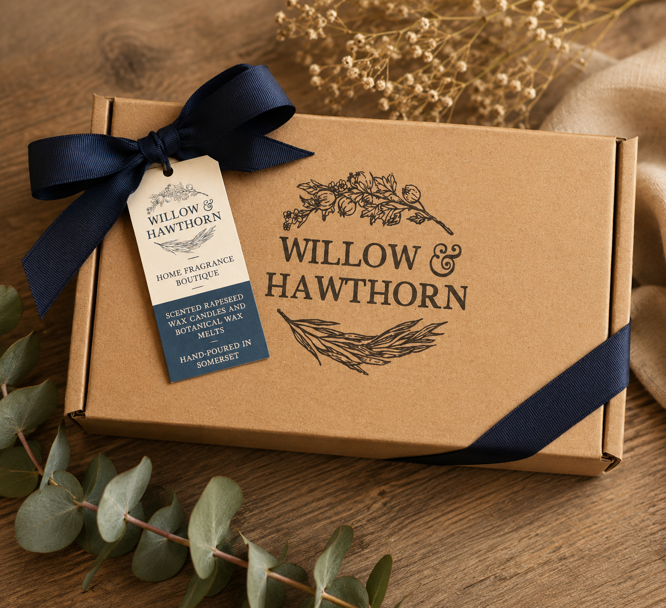 Willow & Hawthorne Trio of Candles Gift Set