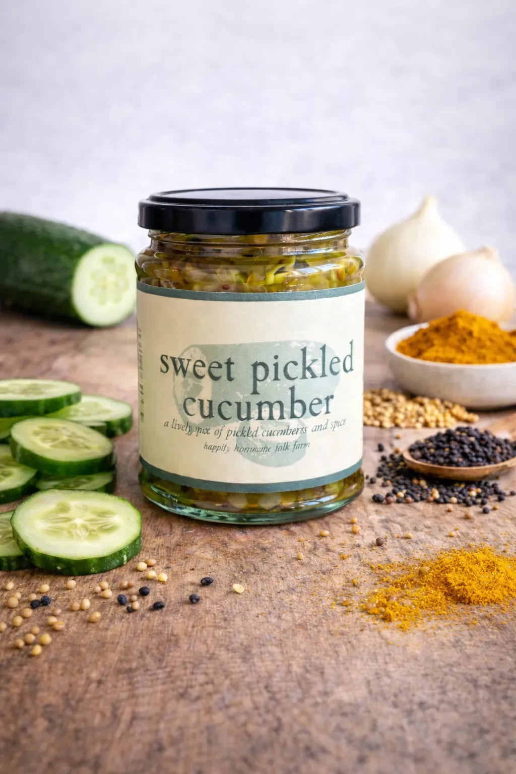 Woodbridge Farm Sweet Pickled Cucumbers 280g